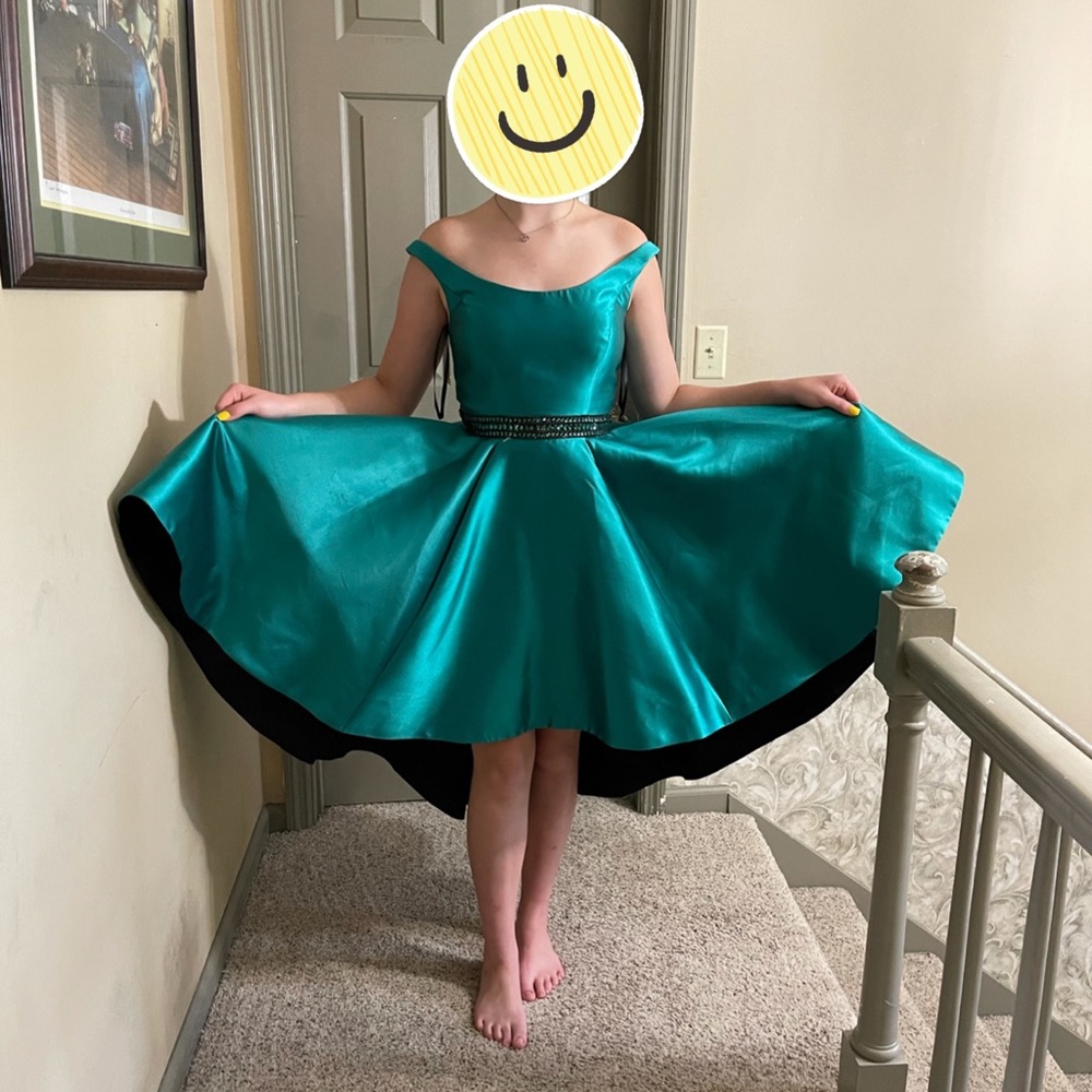 Ieena Mac Duggal Green high low